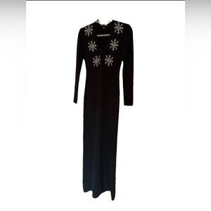 Ralph Lauren Vintage Black Label Snowflake Sweater Dress Size Small